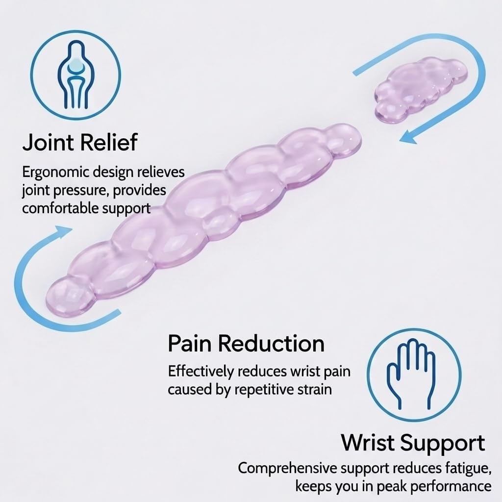 Ultimate Cute Ergonomic Wrist Rest – Instant Relief, Cloud-Like Comfort, Premium Silicone & TPU, Ultra-Soft, Durable, Gift-Boxed for Office, Study, Gaming & More