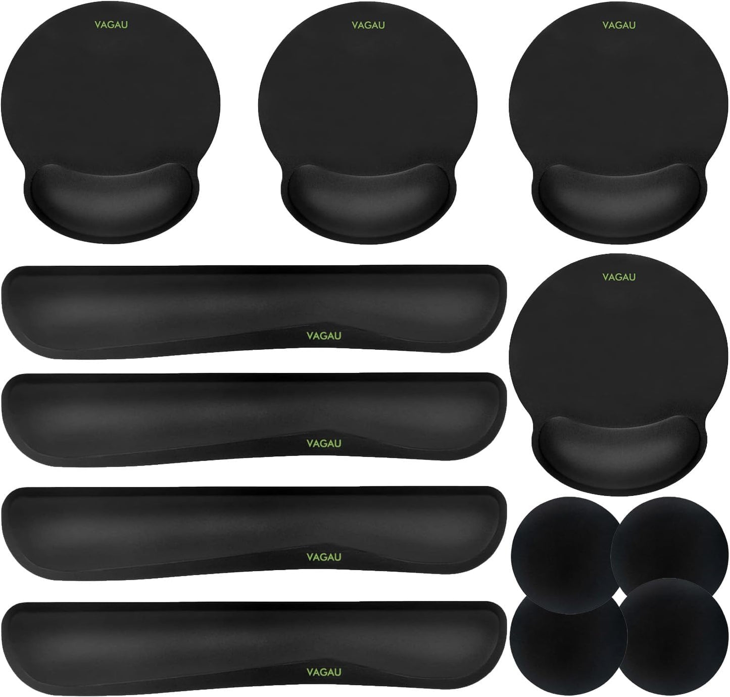 Comfy Mee Premium Memory Foam Keyboard and Mouse Wrist Rest Pads Set- for Comfortable Typing &Wrist Pain Relief (Pack of 2)