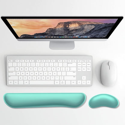 Dapesuom Enlarge Keyboard Wrist Rest, Cute Memory Foam Keyboard Wrist Cushion for Computer Desk Mats Support, Typing Pain Relief Ergonomic Mouse Pad Rests with Non-Slip Base for Gaming, Laptop, Purple