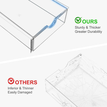 Acrylic Drawer Organizer with 22 Drawers, 4 Set Craft Organizers and Storage, Clear Storage Drawers, Desk Drawer Organizer for Vanity, Office Supplies, Jewelry, Pen