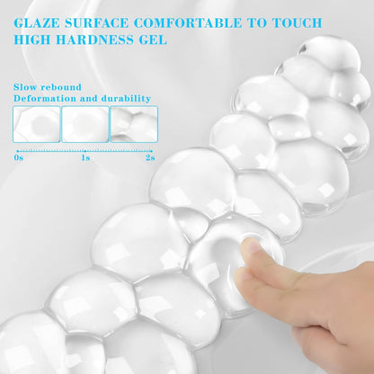 Gel Cloud Keyboard and Mouse Wrist Rest, Cute Wrist Support and Arm Support Keyboard Rest for Keyboard and Mouse Typing Pain Relief，Suitable for Office/Computer/Laptop/Gaming (Pink)