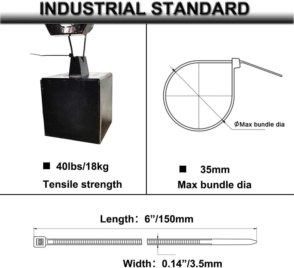Strong Self Adhesive Wire Clips Cable Zip Tie Mounts 1" with 8 Inch Zipties Black UV Protection Outdoor 100 Pcs,Sticky Wire Fasteners Cable Guide Management Mounting Suqare Holder Anchor Base large