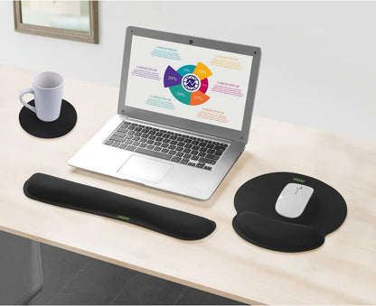 Comfy Mee Premium Memory Foam Keyboard and Mouse Wrist Rest Pads Set- for Comfortable Typing &Wrist Pain Relief (Pack of 2)