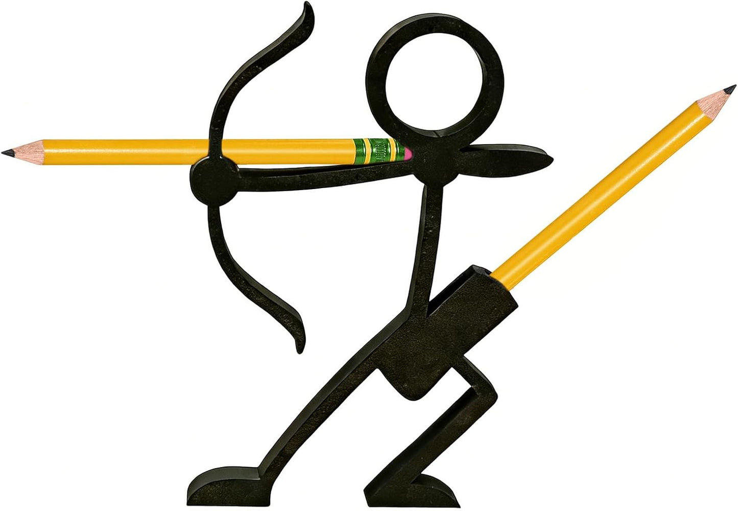 Funny Archer Pencil Holder, 3D Pen Desk Decor Cool Office Desk Organizer for Pencils Pens Creative Office Display Decorations (Archer)