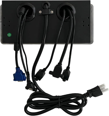 Table Pop up Power Date Center Connection Box with Outlet Network HDMI for Conference Desk