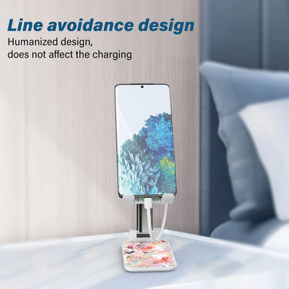 Desk Cell Phone Stand - Adjustable Angle-iPad Holder, Universal Compatible Phone Holder for Desk