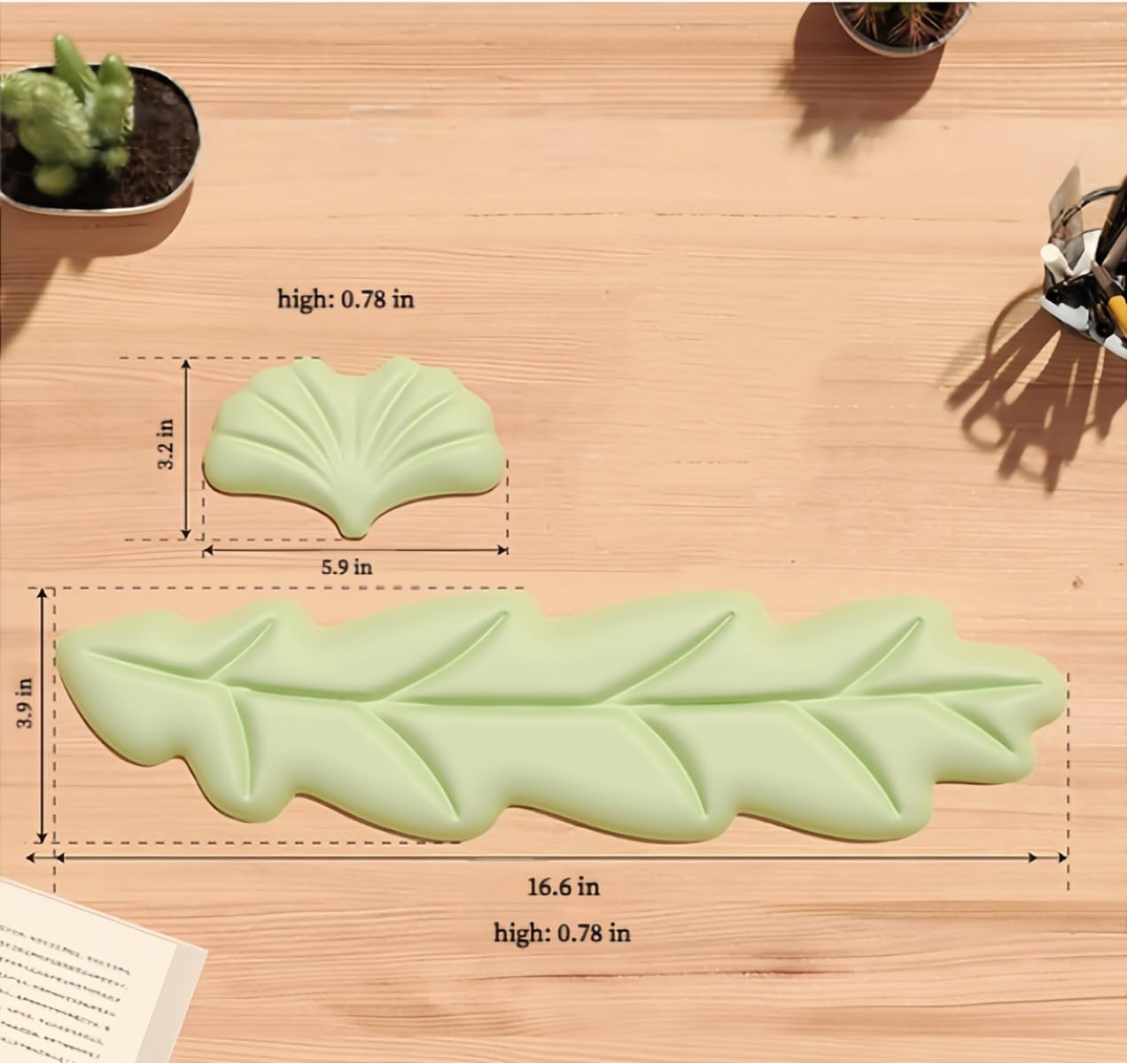 Angel Wing Wrist Rest Ergonomic Memory Foam Wrist Rest for Computer Keyboard Mouse Set, Cute Gaming Keyboard Cushion Hand Support PU Leather Surface Anti-Slip Waterproof White Angel Wing
