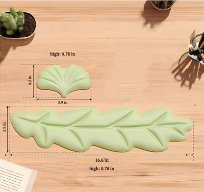 Angel Wing Wrist Rest Ergonomic Memory Foam Wrist Rest for Computer Keyboard Mouse Set, Cute Gaming Keyboard Cushion Hand Support PU Leather Surface Anti-Slip Waterproof White Angel Wing