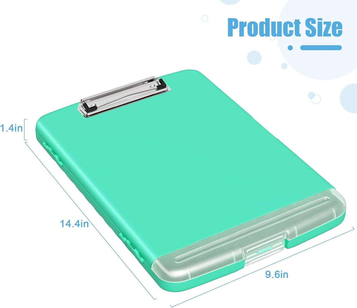Hongri Clipboard with Storage with Pen Holder, Folder Nursing Clip Board 8.5 x 11 Foilo-Side Opening, High Capacity, Light Weight for Teachers, Classroom. Size 14 x 9.6 x 1.2 in(Pink)