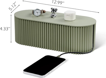 Large Cable Organizer Box for Power Strips, Surge Protectors, Chargers, TV Computer Wires - White