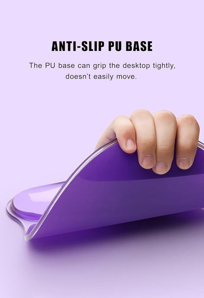 Mouse Pad with Wrist Rest, Soft Cloud Gel Keyboard Mouse Pad Set with Hand Wrist Support, Cute Non Slip Office Desk Accessories for Comfort/Pain Relief/PC Gaming/Computer/Laptop, (Clear Cloud)