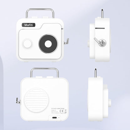 mafiti Label Maker Machine with Tape Bluetooth Wireless Label Printer Mini Label Makers Rechargeable Thermal Small Label Maker Easy to Use for Home Office School