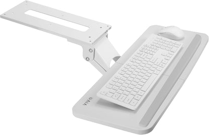 VIVO Adjustable Computer Keyboard & Mouse Platform Tray Ergonomic Under Table Desk Mount Drawer Underdesk Shelf (MOUNT-KB03B)