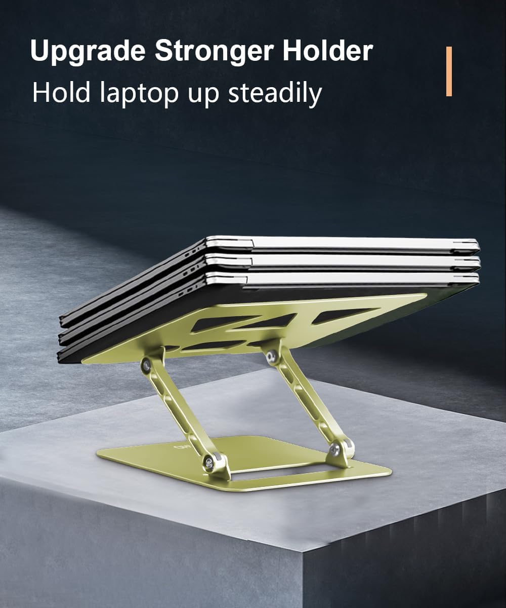 Aoviho Adjustable Laptop Stand for Desk,Portable Laptop Stand Holder and Riser,Foldable Aluminum Notebook Computer Stands for MacBook Air Pro HP Lenovo Dell Samsung Chromebook, 10-15.6 inch, Purple