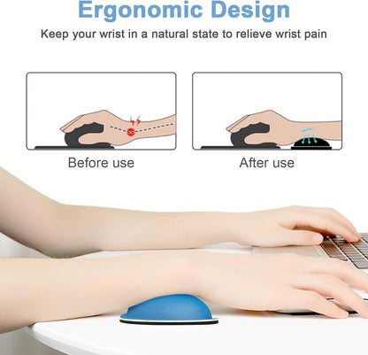 Dapesuom Enlarge Keyboard Wrist Rest, Cute Memory Foam Keyboard Wrist Cushion for Computer Desk Mats Support, Typing Pain Relief Ergonomic Mouse Pad Rests with Non-Slip Base for Gaming, Laptop, Purple