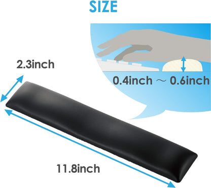 ELECOM Wrist Rest FITTIO Long Type Fatigue Reduction Ergonomic Design Comfortable Memory Foam Anti Skid White MOH-FTPWH