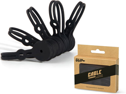 Magnetic Cable Ties 10 Pack, Silicone Cable Ties Charging Cord Organizer Travel Cable Management Straps Headphone Cord Wrap Reusable & Sturdy Cable Winder