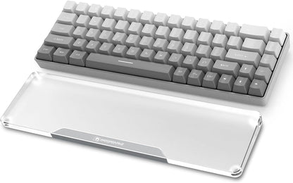 SELORSS Acrylic Keyboard Wrist Rest 98-Key Mechanical Keyboards Ergonomic Palm Rest for Computer Keyboard,Anti-Slip Base,Wrist Pad for Laptop,Office & Home-Easy Typing