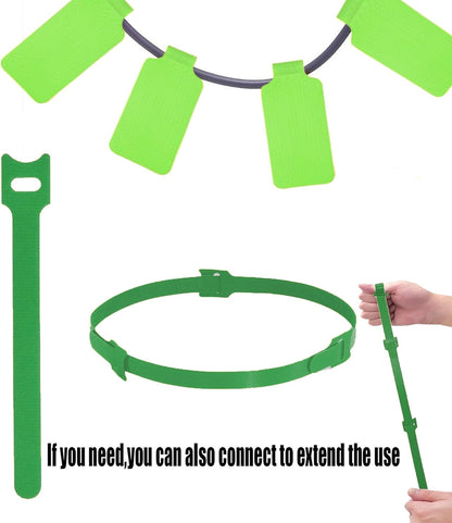 60 Pieces Cable Labels & Reusable Hook and Loop Fastening Ties Set - 30 Pieces Cord or Wire Labels & 30 Pieces Labels for Electronic Cords, Home & Office Cord Management
