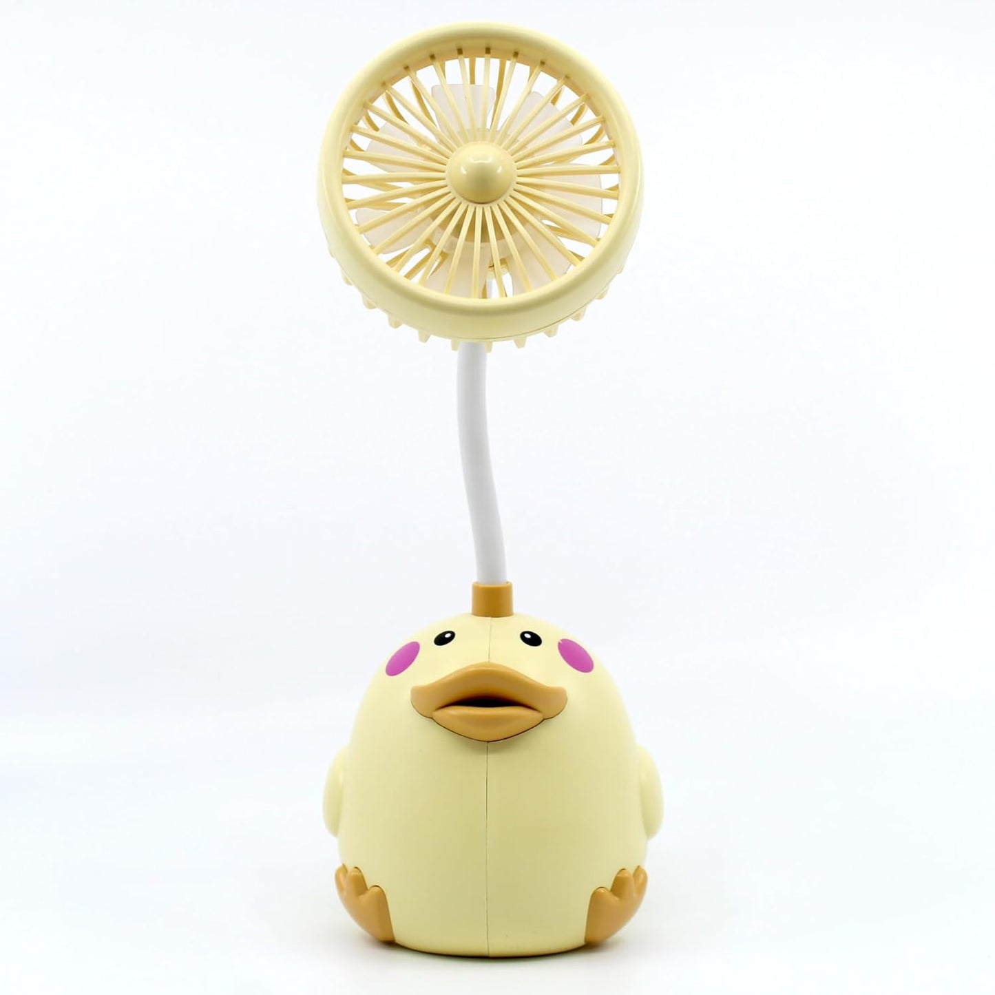 Cute Pink Cat Desk Fan with Pen Holder — Cat Fan for Women, Animal Fan, Funny Office Accessories, Cat Lover Gift, Small USB Fan, Aesthetic Decor
