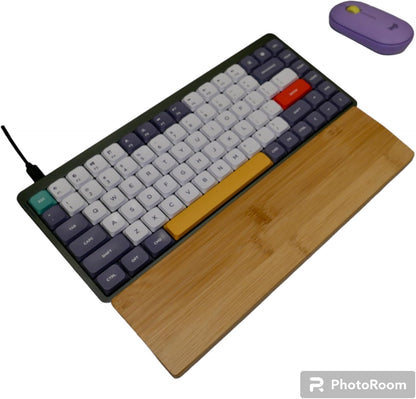 Kothar Wooden Keyboard Wrist Rest (Compact, Black)