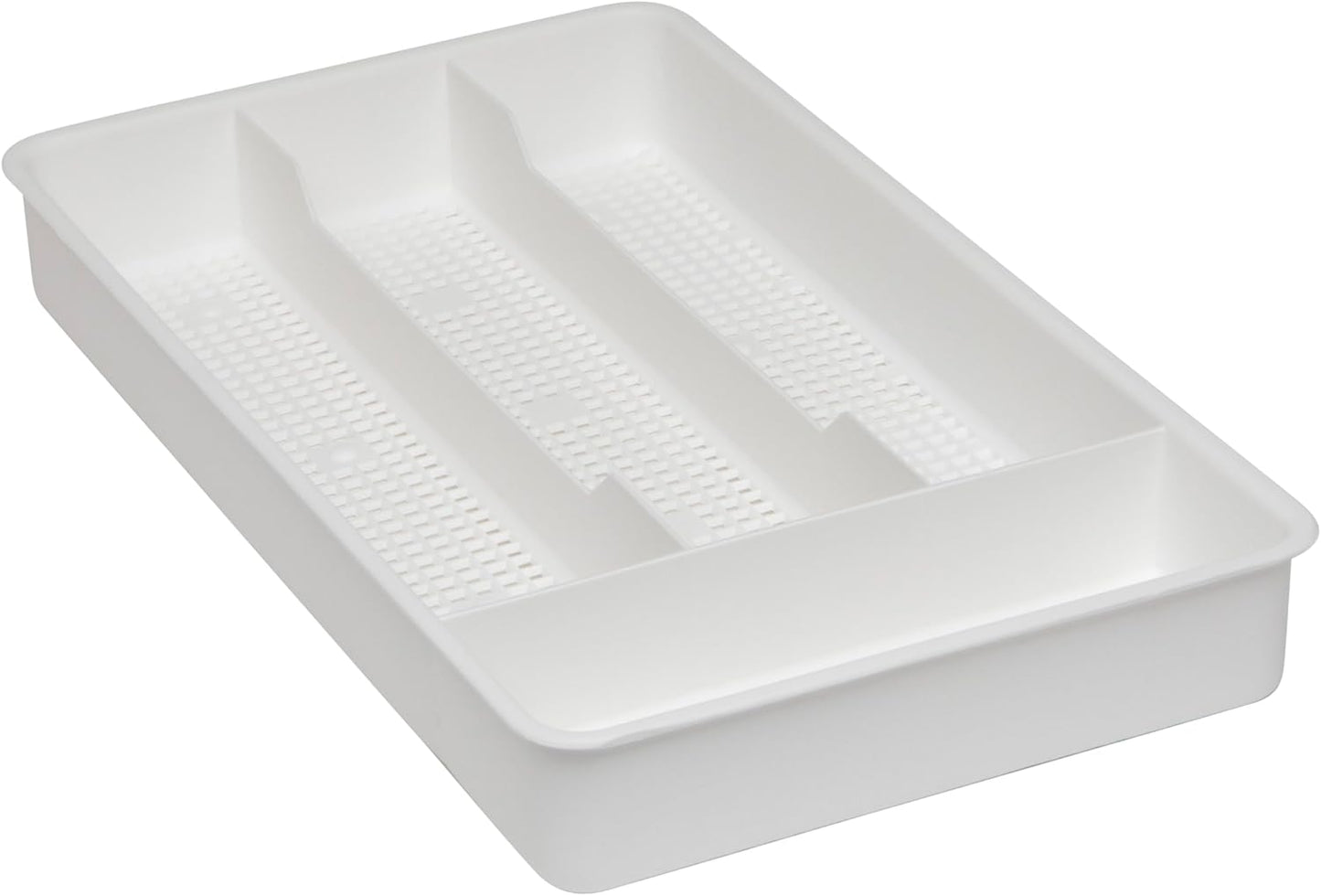 Dial Industries Small Cutlery, Utensil, Silverware Kitchen Drawer Organizer Tray, Clear