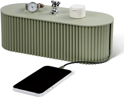 Large Cable Organizer Box for Power Strips, Surge Protectors, Chargers, TV Computer Wires - White