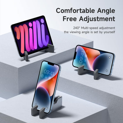 Hagibis Cell Phone Stand for Desk, 4 in 1 Foldable Aluminum Portable Travel Phone Holder with Bottle Opener, Box Opener, Ruler for iPhone 16 15 14 13 12 11 Pro Max Samsung Galaxy