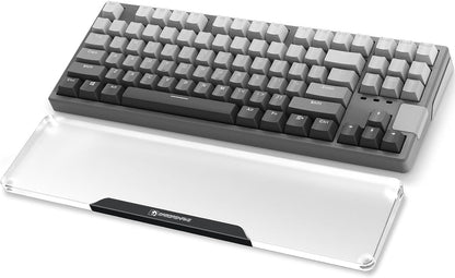 SELORSS Acrylic Keyboard Wrist Rest 98-Key Mechanical Keyboards Ergonomic Palm Rest for Computer Keyboard,Anti-Slip Base,Wrist Pad for Laptop,Office & Home-Easy Typing