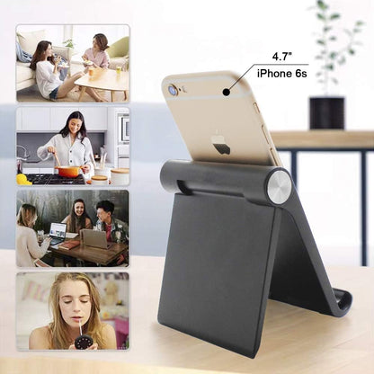 Mayten Foldable Desk Cell Phone Stand Adjustable iPhone iPad Holder Stand,Compatible for iPhone 14Pro 14Plus 13 12Pro Max 11 SE XS XR 8 7 6,Switch,iPad,Samsung,Kindle-White