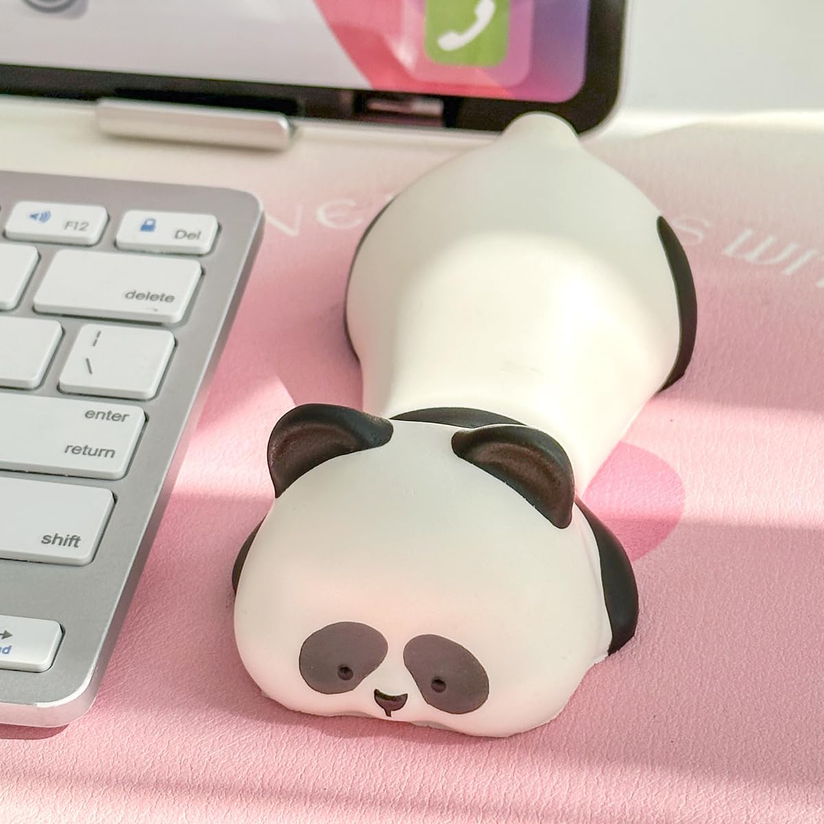 Cityhermit Cute Wrist Rest Support for Mouse Keyboard Computer Elbow Pad Arm Rest for Desk Ergonomic Kawaii Office Supplies Slow Rising PU Mouse Pad Cat
