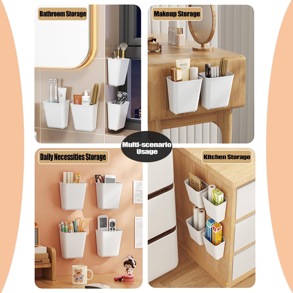 Foldable Storage Bins, 2 Pack Plastic Expandable Boxes for Organizing, Adjustable from 11-18.8" Drawer Organizers Separators Dividers for Bedroom Kitchen Utensils Tools Closet, Small