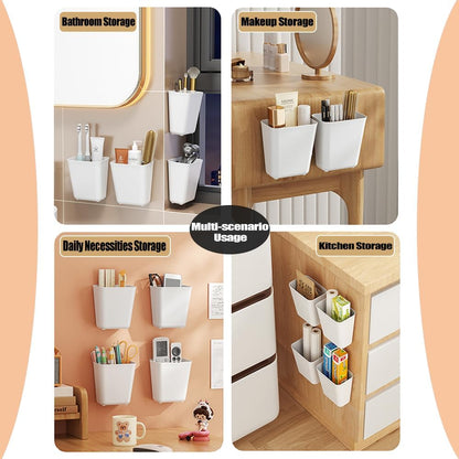 Foldable Storage Bins, 2 Pack Plastic Expandable Boxes for Organizing, Adjustable from 11-18.8" Drawer Organizers Separators Dividers for Bedroom Kitchen Utensils Tools Closet, Small