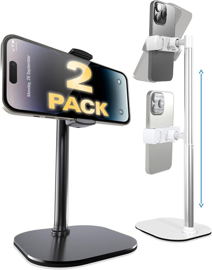 COOPER ChatStand, Adjustable Cell Phone Stand for Desk, Phone Stand for Recording, iPhone Holder for Filming, Small iPhone Tripod, Soporte para Celular, Fits Samsung, Android, (Night Black)