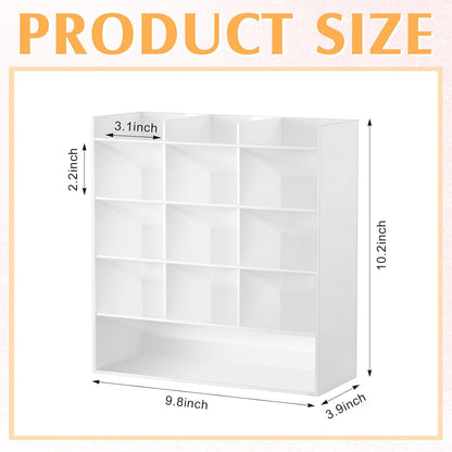 MotiMind Acrylic Pen Organizer Storage for 250 Markers Vertical Marker Organizer Acrylic Pen Display Holder for Office Desk Desktop Stationery Pencil Storage, Clear, 13 x 4 x 12.4 Inch