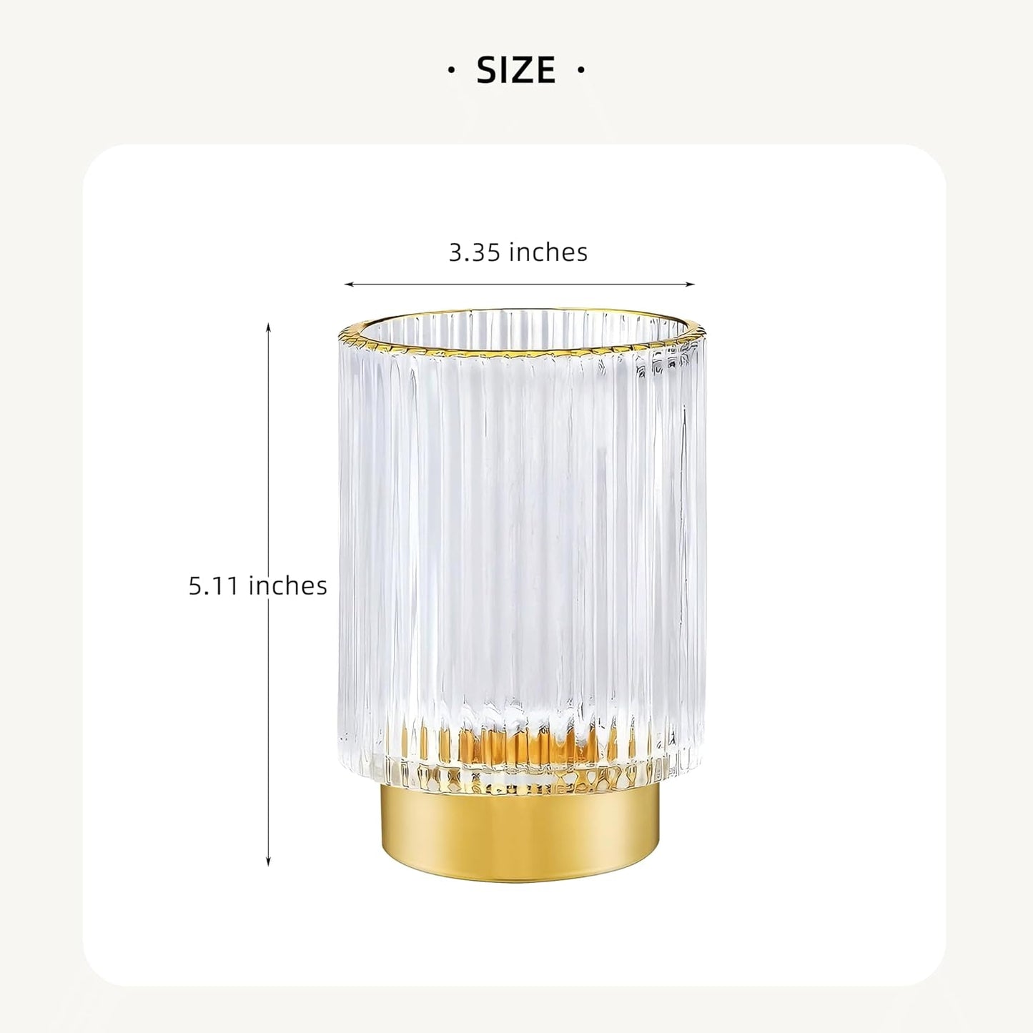 Makeup Brush Holder Organizer,Toothbrush Holders,Desk Pen Pencil Holder,Multifunctional Vintage Glass Brush Cup（L/Green/A3-6-US）