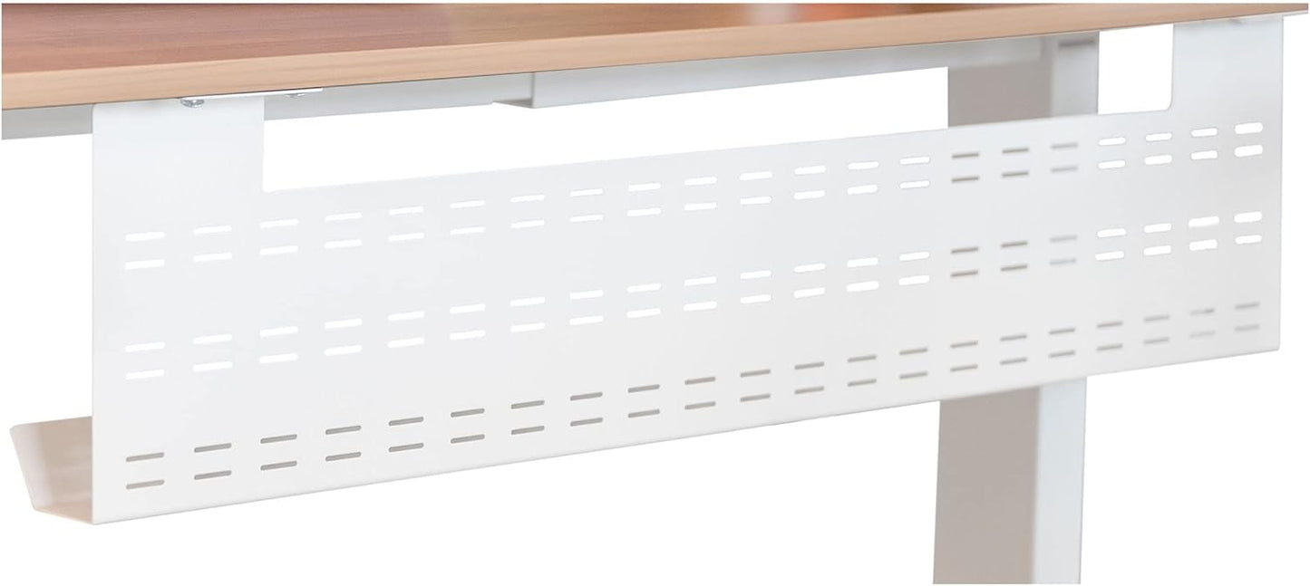 Stand Up Desk Store Under Desk Cable Management Tray Black Horizontal Computer Cord Raceway and Modesty Panel (Black, 39")