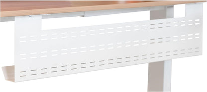 Stand Up Desk Store Under Desk Cable Management Tray Black Horizontal Computer Cord Raceway and Modesty Panel (Black, 39")