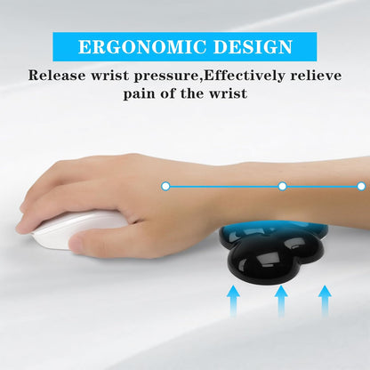 Gel Cloud Keyboard and Mouse Wrist Rest, Cute Wrist Support and Arm Support Keyboard Rest for Keyboard and Mouse Typing Pain Relief，Suitable for Office/Computer/Laptop/Gaming (Pink)