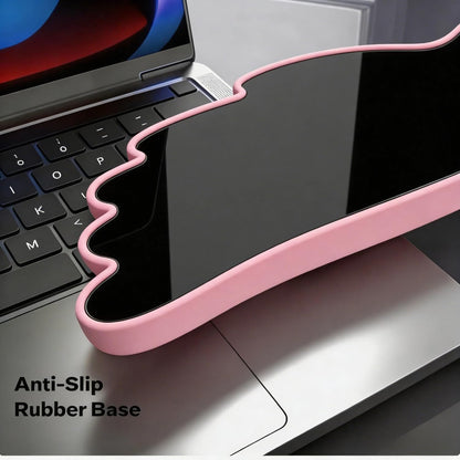Angel Wing Wrist Rest Ergonomic Memory Foam Wrist Rest for Computer Keyboard Mouse Set with Cup Mat, Cute Gaming Keyboard Cushion Hand Support PU Leather Surface Anti-Slip Waterproof（White）