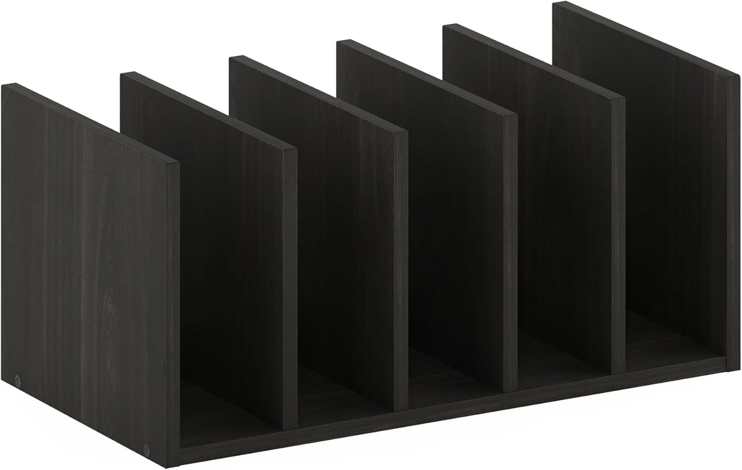 Furinno Classic Desk Organizers and Accessories, 2-Tier Monitor Riser, Office Organization, Desk Top Book Shelf, for Office Supplies, Office Desk Accessories, Dark Espresso