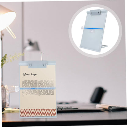 Adjustable Document Holder Stand for Reading and Typing Lightweight Paper Holder with Ruler for Books Magazines and Documents Portable Design for Home School and Office Use