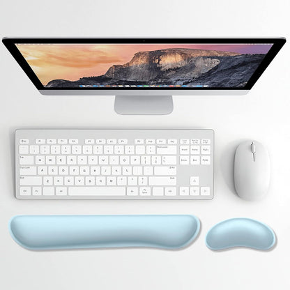 Dapesuom Enlarge Keyboard Wrist Rest, Cute Memory Foam Keyboard Wrist Cushion for Computer Desk Mats Support, Typing Pain Relief Ergonomic Mouse Pad Rests with Non-Slip Base for Gaming, Laptop, Purple
