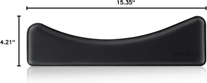 Perixx PERIPRO-512 Ergonomic Keyboard Wrist Rest - Gel Cushion Support - Compatible with Various Ergo Keyboard - Dimension 17.32x3.94x1.30 inches - Black