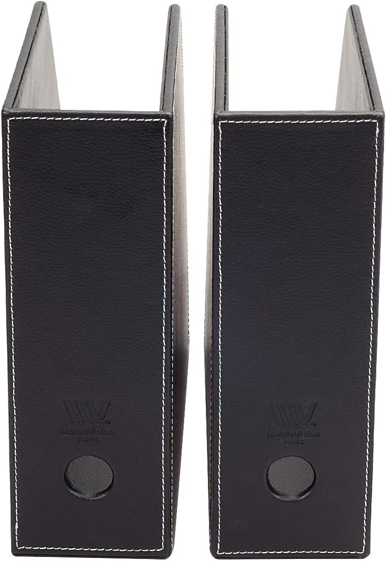 MobileVision Bamboo Vertical File Folder Holder & Office Product Organizer, Store Files, Magazines, Notepads, Books and more, 2 Pack Combo Set