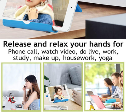Adjustable Foldable Cell Phone Stand for Desk, Compatible with Most Smartphones and Tablets, Fits Devices up to 10 Pounds