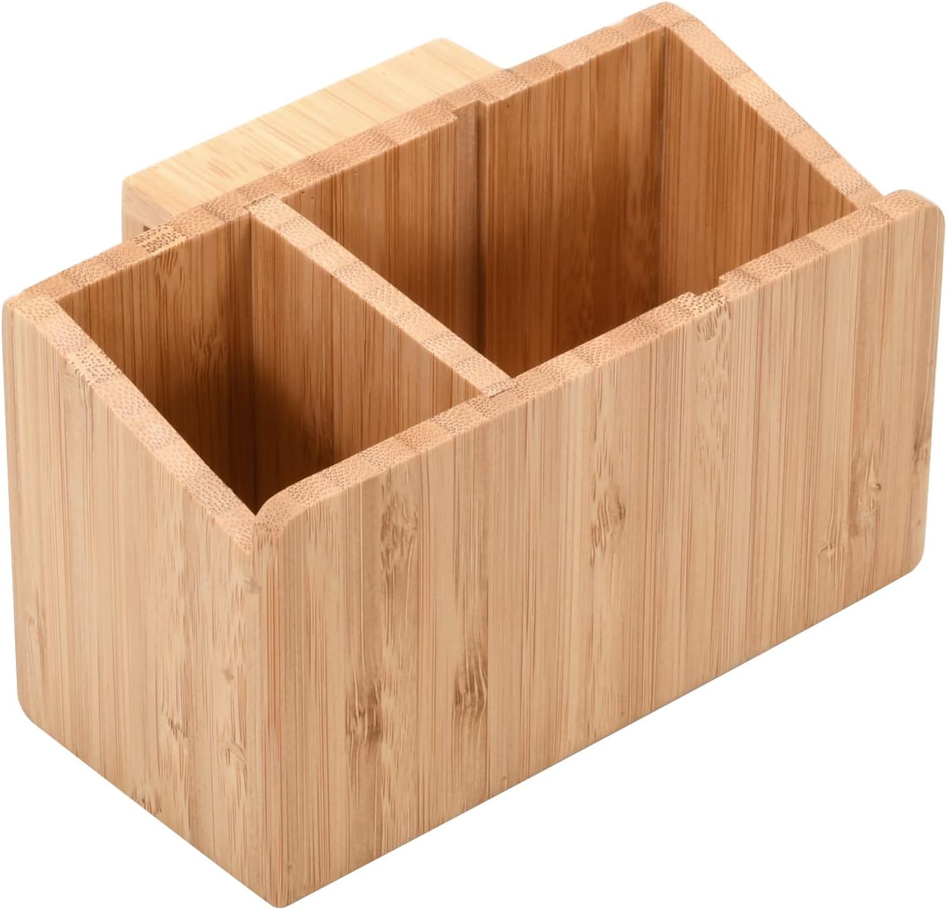 MobileVision Bamboo Charging Station & Multi Device Organizer Slim Version for Smartphones, Tablets, and Laptops