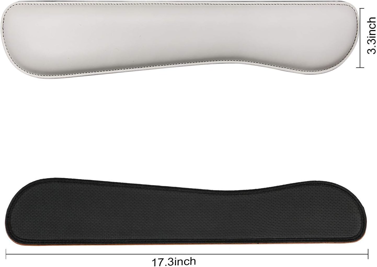 RICHEN Ergonomic PU Leather Keyboard Wrist Rest and Mouse Pad with Wrist Support, Memory Foam Set for Computer/Laptop,Gaming and Office, Comfortable for Easy Typing & Pain Relief (PU Brown)