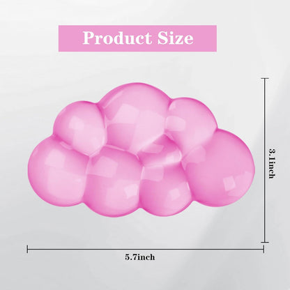 Gel Cloud Keyboard and Mouse Wrist Rest, Cute Wrist Support and Arm Support Keyboard Rest for Keyboard and Mouse Typing Pain Relief，Suitable for Office/Computer/Laptop/Gaming (Pink)