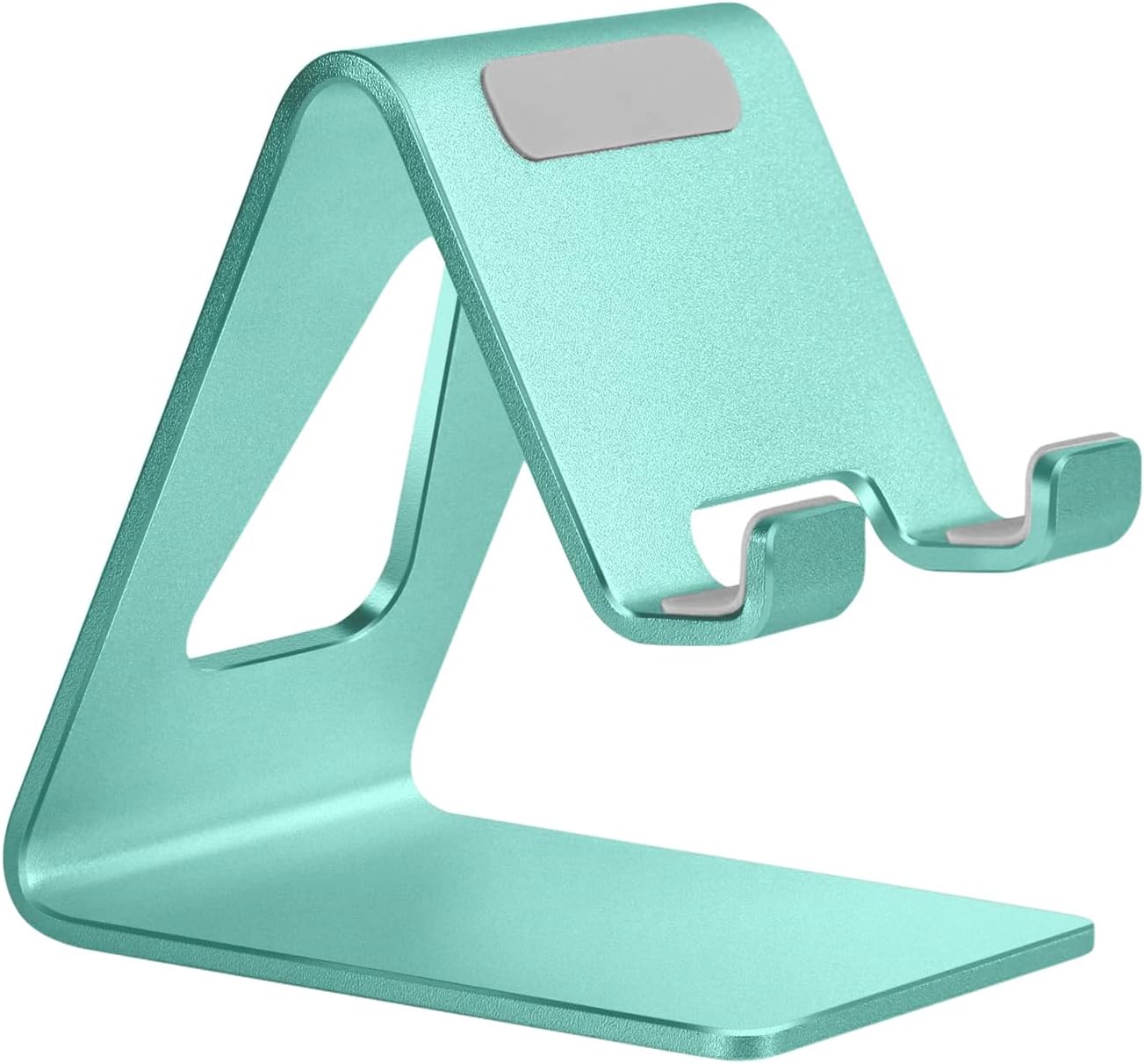 Aoviho Desk Cell Phone Stand Phone Holder, Aluminum Phone Cradle Dock for iPhone17 16 15 14 13 12 pro Mini 11 X Xs max 8 7 6 6s Plus SE Samsung All Smart Phones, Rose Gold